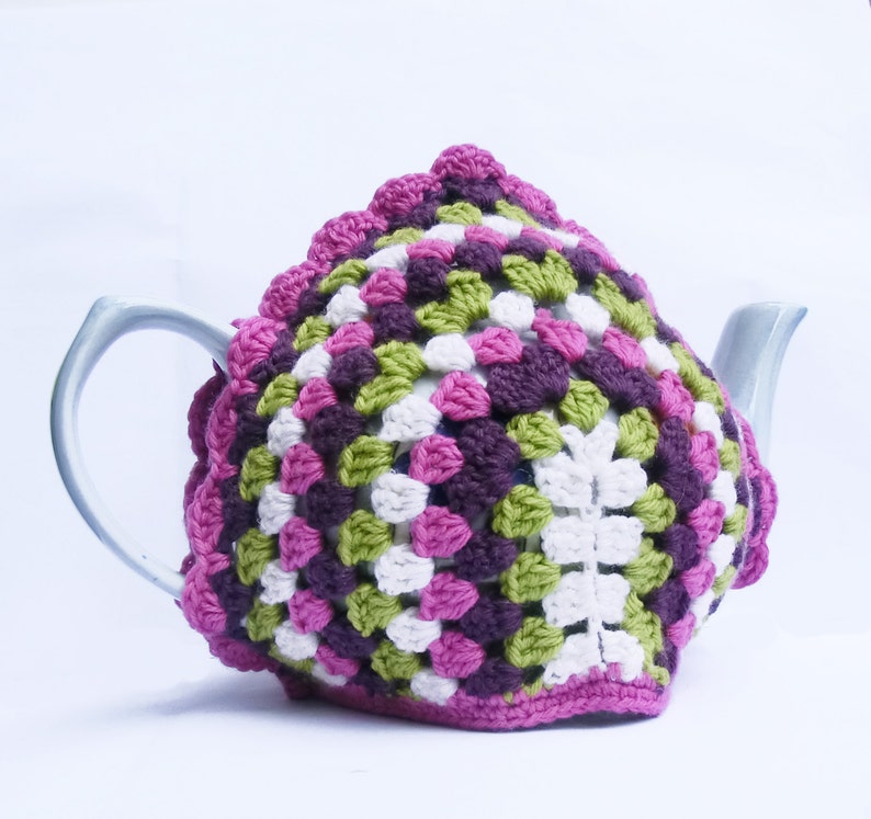 Granny Style Tea Cosy Crochet Pattern PDF Instant Download imagen 1