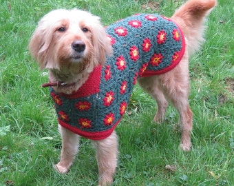 dog pattern christmas jumper