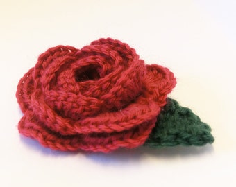 Rose Flower Crochet Pattern PDF