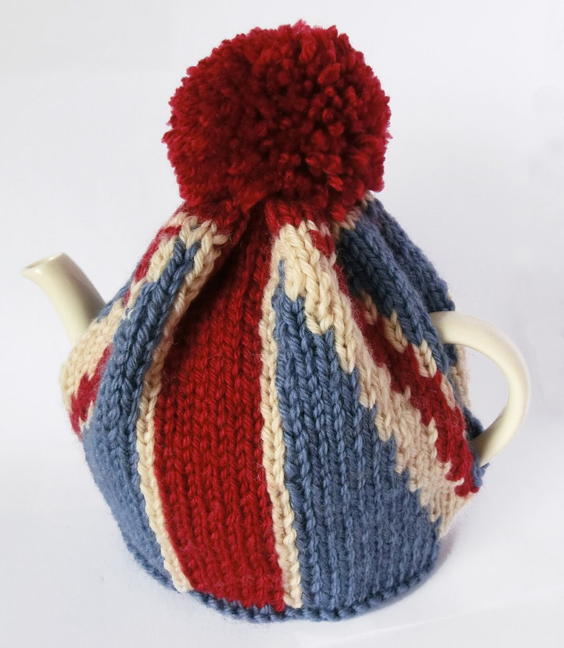 Union Jack Tea Cosy Knitting Pattern Platinum Jubilee Etsy UK