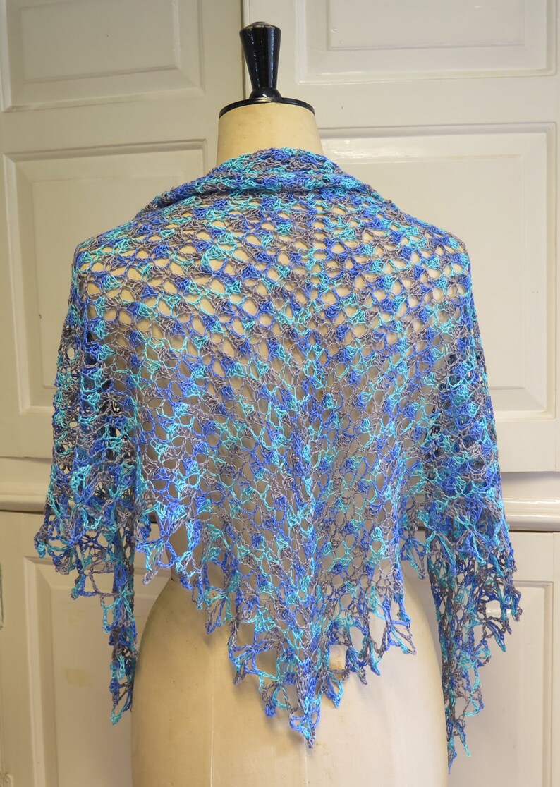 Crochet Shawl Pattern Lace Shawl Instant Download PDF - Etsy