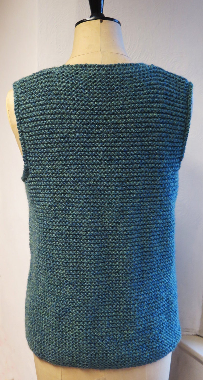Gilet Knitting Pattern Waistcoat Knitting Pattern Knitted Etsy