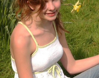 Womens Camisole Top Knitting Pattern Pdf Ladies Strappy Summer Top 32