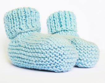 Baby Booties, Knitting Pattern PDF, newborn, baby boys booties, baby girls booties, knitted booties, flat knitting or circular knitting