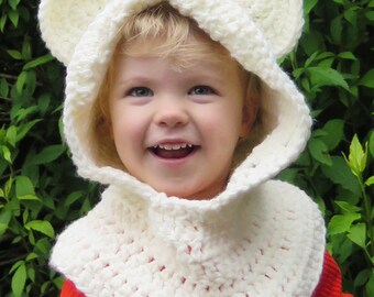 Crochet Bear Ears Hat Pattern, Toddlers and Childs Teddy Bear Hat / Adults Hat, Crochet Pattern Instant download