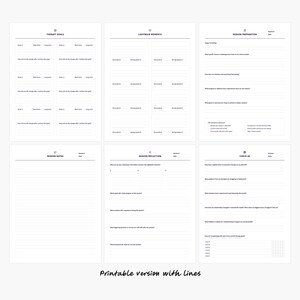 Therapy Companion - Journal Template - Printable & Editable PDF Included