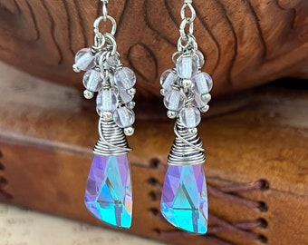 Purple Ice - Earrings