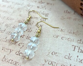 Magpie Treasures - Earrings in Clear and Gold