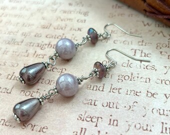 Plum and Lilac - Earrings