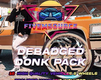 GTA V: 10 Debadged Donk Car Pack | FiveM Ready | Realistic Handling | Custom High Quality Wheels | GTARP
