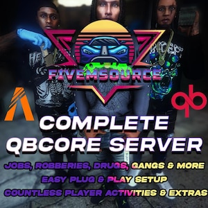 Full Complete QbCore Server | FiveM Ready | High Quality | Plug & Play | EZ Install | No Pixel 4.0 Inspired | Online Within Minutes | GTARP