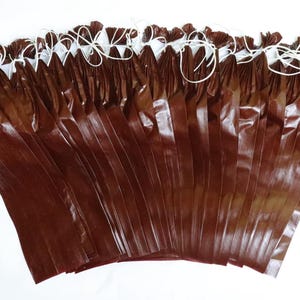 25 - summer sausage casings fibrous sleeves holds 1 lb each - for 25lbs of sausage - traditional mahogany smoke permeable