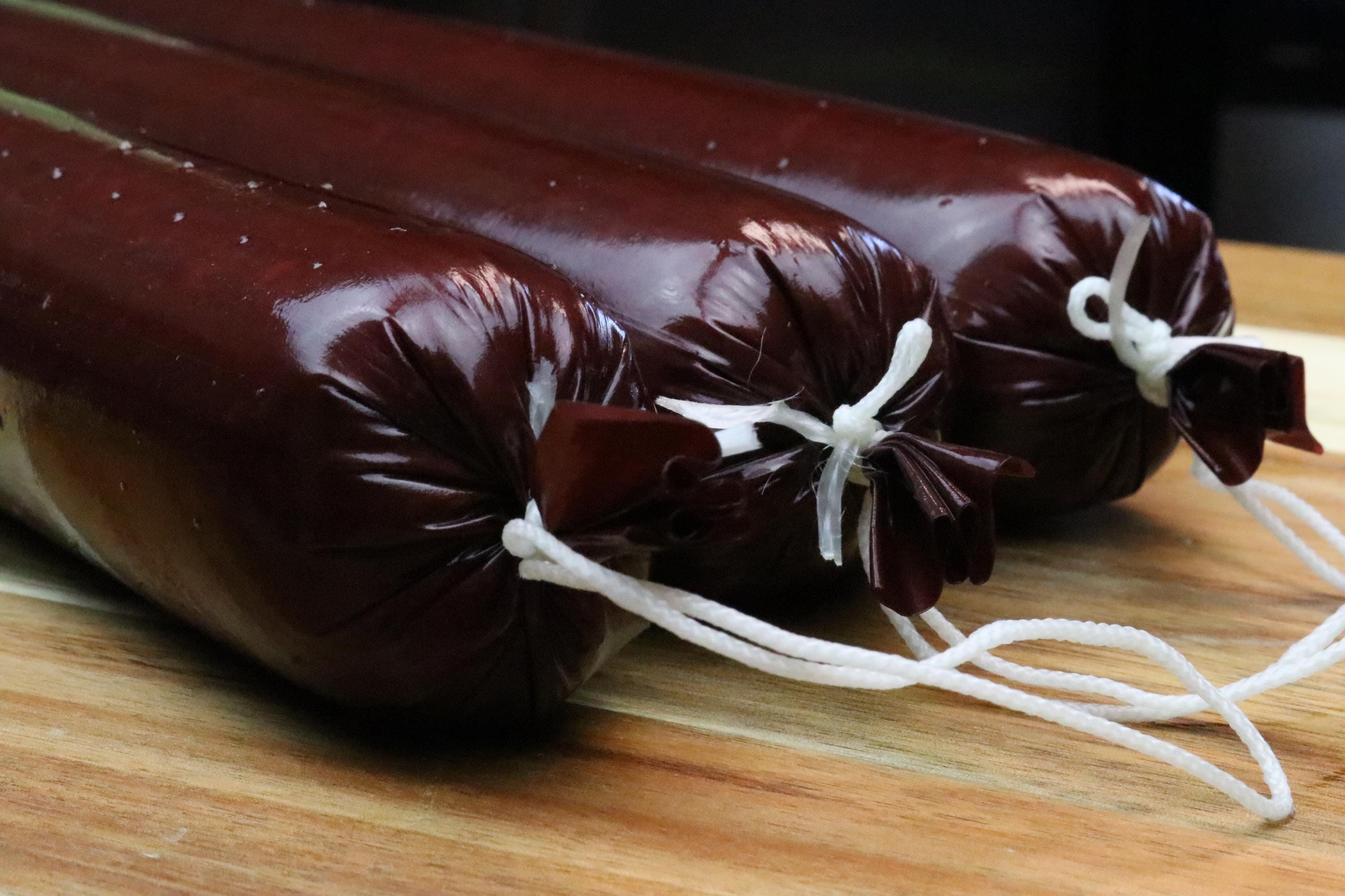 25 - Deer Summer Sausage Casings Fibrous Sleeves Hold 1.5 Lb Each for ...