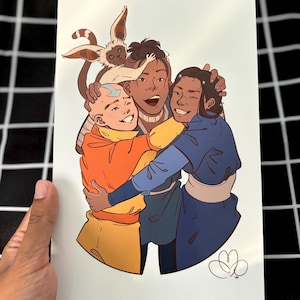 Shenanigans and Saving the World! Bending Elements Art Print