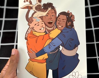 Shenanigans and Saving the World! Bending Elements Art Print