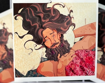 You wear fine things well. Blackbeard Art Print