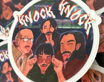 Let us in! Vampires Transparent Sticker