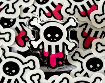 By NMP Skull Acrylic Pin