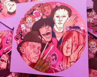 Horrors and Friends Art Print