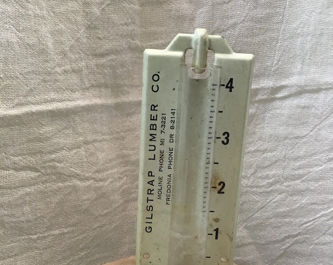 Vintage Rain Gauge From Kansas Lumber Yard Etsy