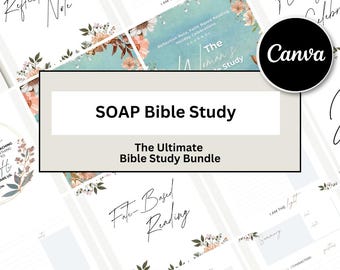 SOAP 聖書研究 | デジタル聖書研究ジャーナル、トラッカー、テンプレート、祈りジャーナル、説教メモ、聖句マッピング、SOAP メソッド、チートシート