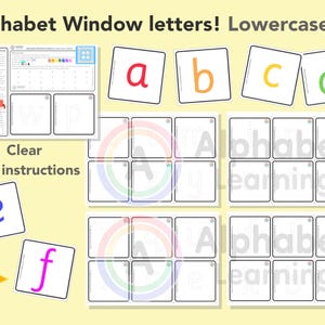 Kleine letters van het alfabet voor etalage, alfabetletters voor ramen, kleine letters, alfabetletters, regenboogalfabet