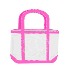 Pink Tote Bag Clip Art (Instant Download)