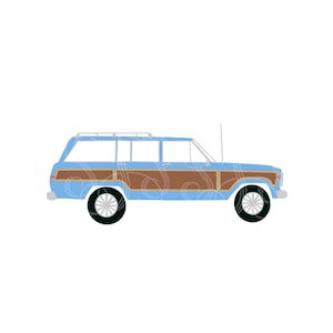 Woodie SUV Clip Art (Instant Download)