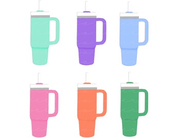 New! Travel Mug Clip Art (Instant Download), quencher, the cup, drink