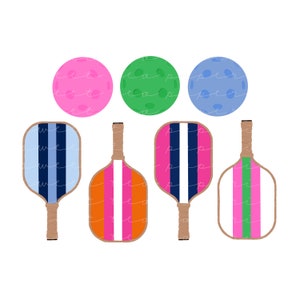 Pickleball Clip Art (Instant Download)