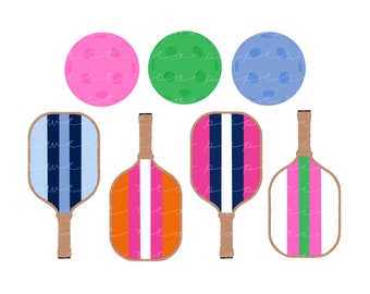 New! Pickleball Clip Art (Instant Download)