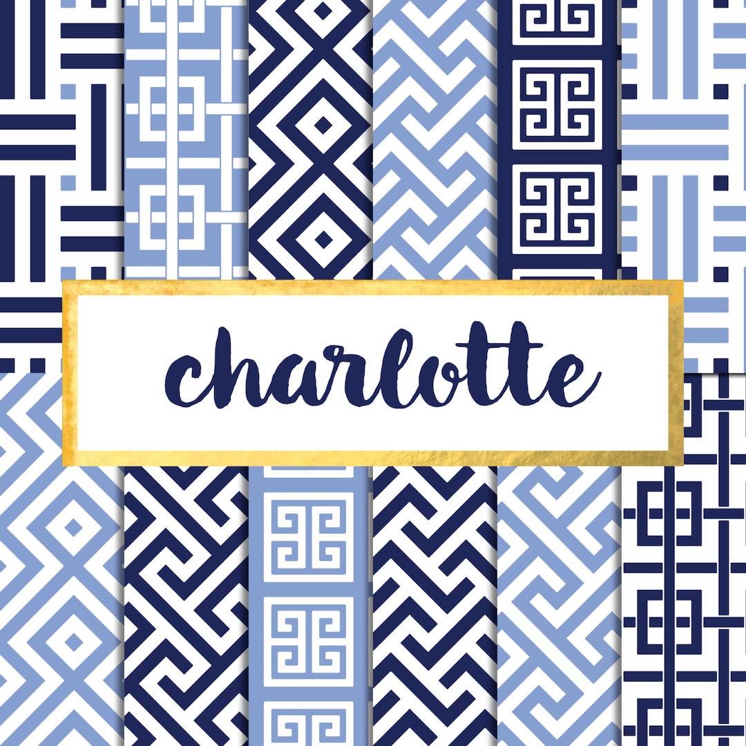 Charlotte Digital Paper Pack (instant Download) - Etsy