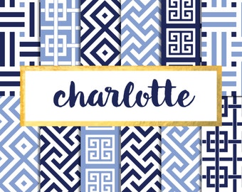 Charlotte Digital Paper Pack (Instant Download)