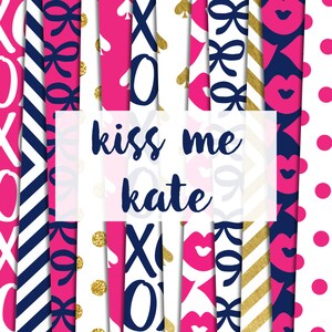 Kiss Me Kate V.2 Digital Paper Pack (Instant Download)