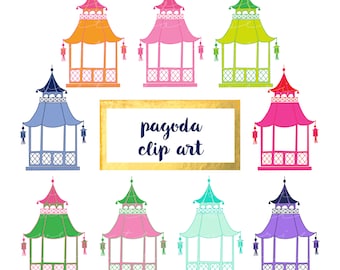 Pagoda Clip Art (Instant Download)