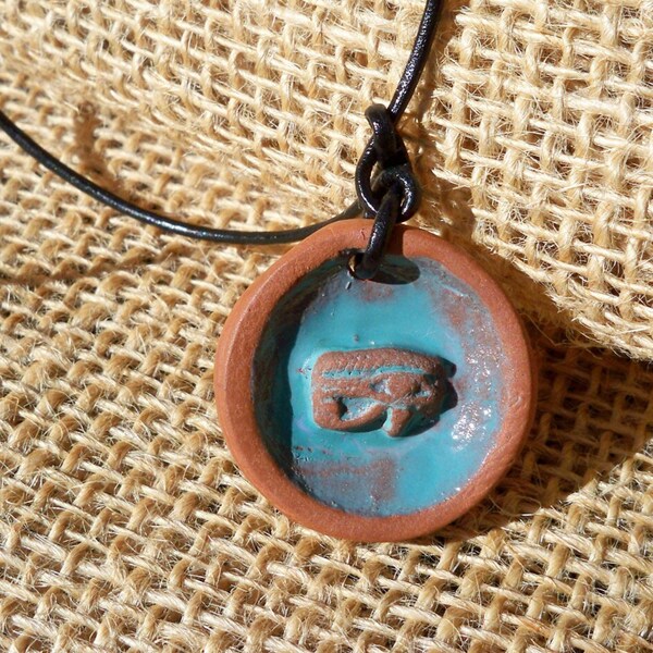 Mal, genezend amulet, 600 v.Chr., 'Eye of Horus'