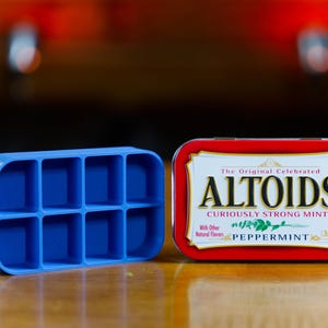 Altoid Tin 8 Slot Organizer | Vitamins, Medication, Medicine, Survival, Fishing Lures, Fire Starter, Small Parts.  Made In Alaska, USA