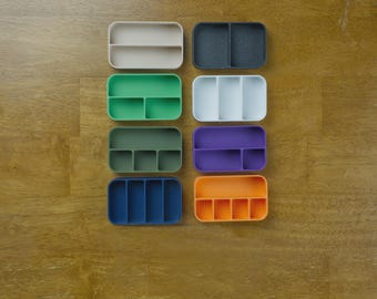 Altoid Tin Organizer Insert Tray | EDC, Prepper, Fishing, Sewing, Weekly Pill Compartments, Gift Box, Fire Starter.  Made in the USA!