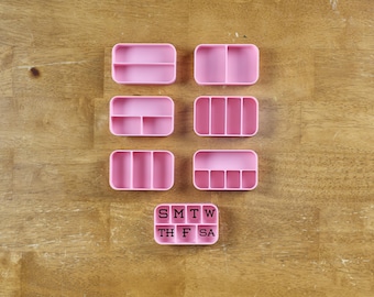 PINK Altoid Tin Organizer Insert Tray | Jewelry, Sewing Supplies, Earrings, Rings, Weekly Pill Compartments, Gift Box,  Made in the USA!