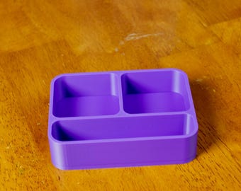 Large Organizer Tray 3 Compartment | Nuts, Bolts, Car Parts, O-rings | Tough Durable Design | Made In Alaska, USA!