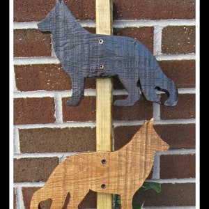 Custom Dog Breed Garden Stake: Wood Garden Decor