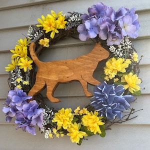 Seasonal wreaths for cat lovers, Christmas wreath for cat owners, Spring personalized cat wreath, Home decor for cat people, Cat mom gift