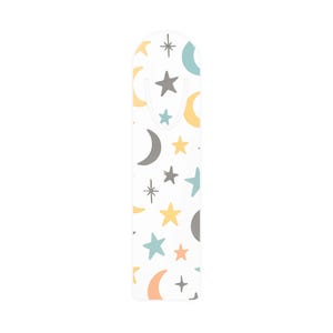 Marcapáginas celestial con diseño de estrella y luna, ideal para amantes de la lectura, regalo para lectores, bonito accesorio de lectura.