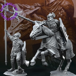 Dragon Army Captain foot and mounted