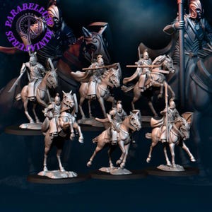 6x Bloody High Elf Knight - mounted