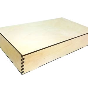 License Plate-sized Acoustic Box Kit with &quot;Box Jointed&quot; Side Panels - 12.5&quot; x 6.5&quot; x 2.5&quot;