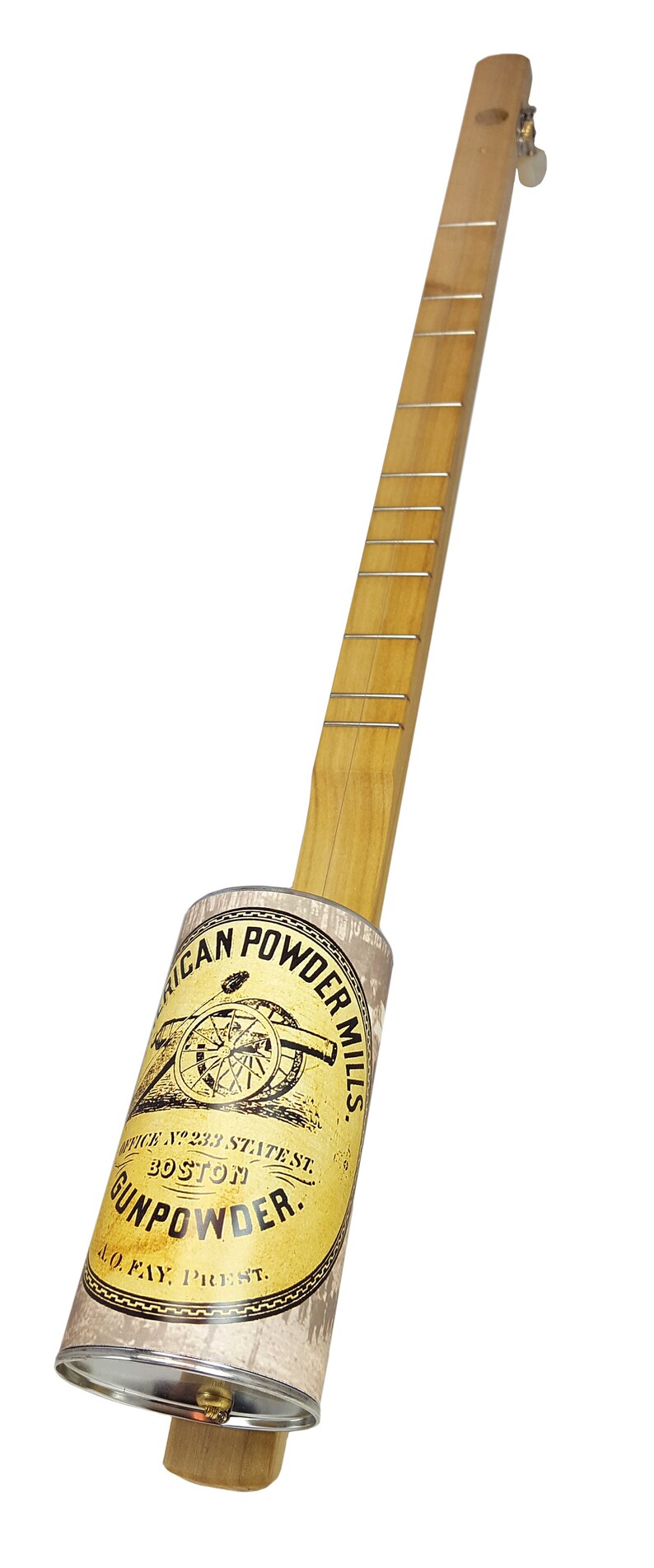 The american Powder Mill Onestring Acoustic Canjo Etsy