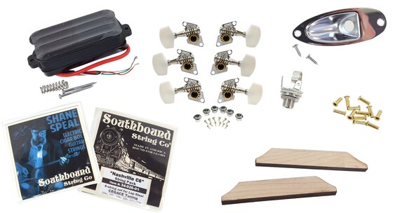2x4 Lap Steel Guitar Kit - DIY Build Your Own Slide Guitar, Includes Hardware & Strings