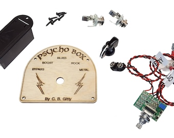 The "Psycho Box" Standalone Distortion/Overdrive Pedal No-Solder Parts Kit (Product #52-018-01)