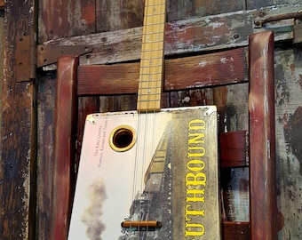 Richtung Süden Katy - elektrische 3-String Bünden offen G Cigar Box Guitar